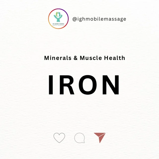 Minerals & Muscle Health: IRON

Iron is more than just a mineral: it’s a powerhouse for your body’s health. From fueling your muscles to supporting your thyroid and boosting your immune system, iron plays an essential role in keeping you strong, energized and resilient. 

Whether you’re an athlete, a busy professional, or someone focused on improving your well-being. Understanding iron’s impact is essential.

#mineralsandmusclehealth #iron #ingoodhands #hemeiron #nonhemeiron #nutrition #minerals #musclehealth #massagetherapy #mobilemassagetherapy #mobilemassagecalgary #massageincalgary #mobilemassageregina #massageinregina