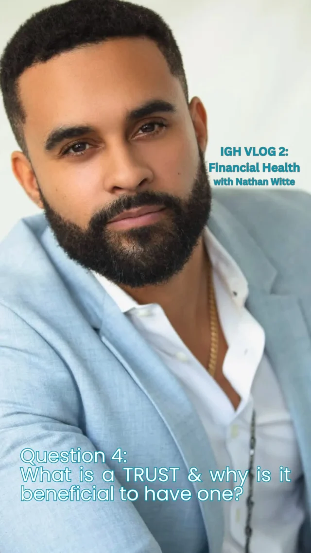 Today we’re back with @steelafro talking about what a trust is and why it is beneficial to have one!!

To book an ONLINE CONSULT with him head to the website:
https://ighmobilemassage.com/online-health-consultations/

#financialhealth #moneytalks #insuranceadvise #growyourmoney #wealthgoals
